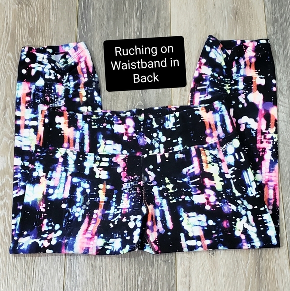 Calvin Klein Performance Quick Dry Legging Capri Black Multi Graphic - Picture 4 of 7